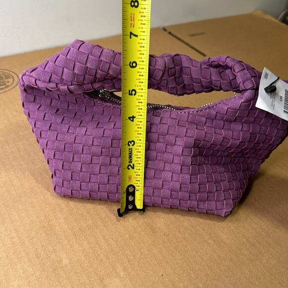 🍁 VIRAL NWT Rubi Woven Goldie Mini Handle Purple - Picture 9 of 9